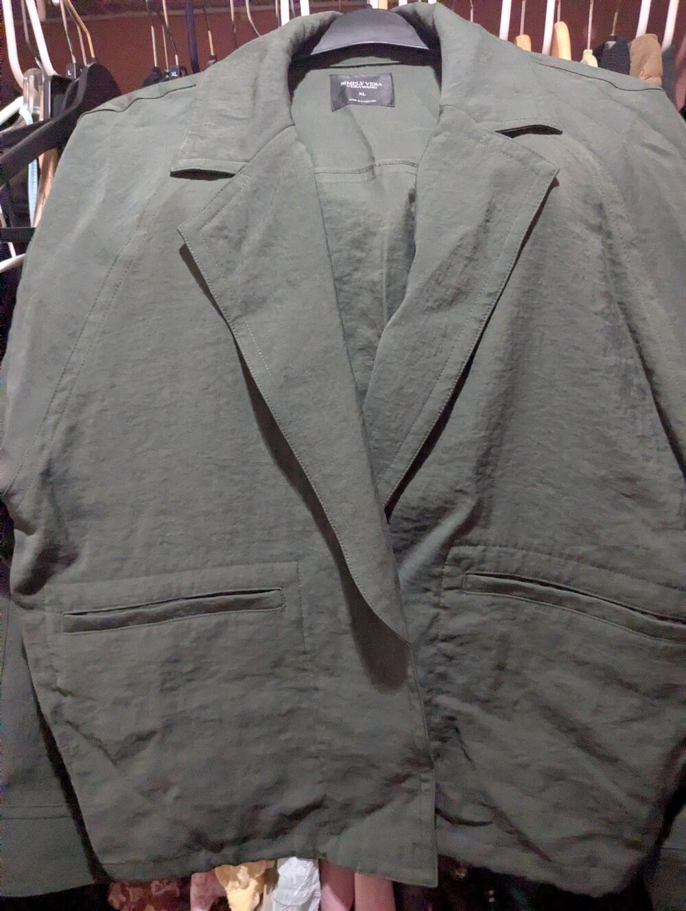 Simply Vera Vera Wang Olive Green Jacket